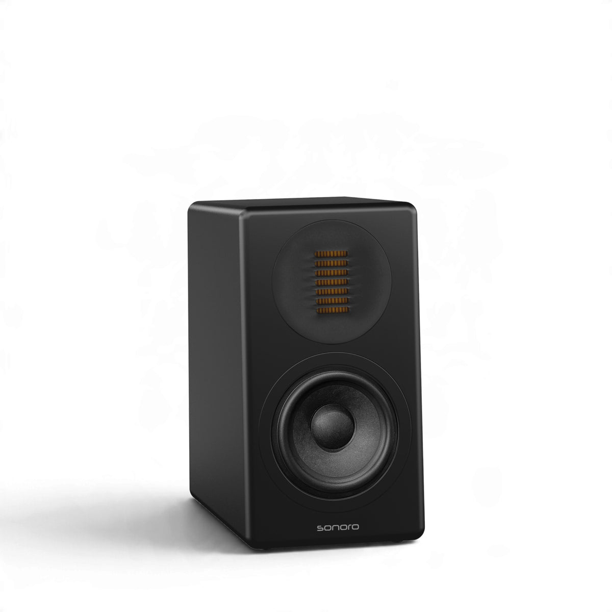 Sonoro Orchestra Slim Signature Seitenansicht links in Schwarz ohne Abdeckung
