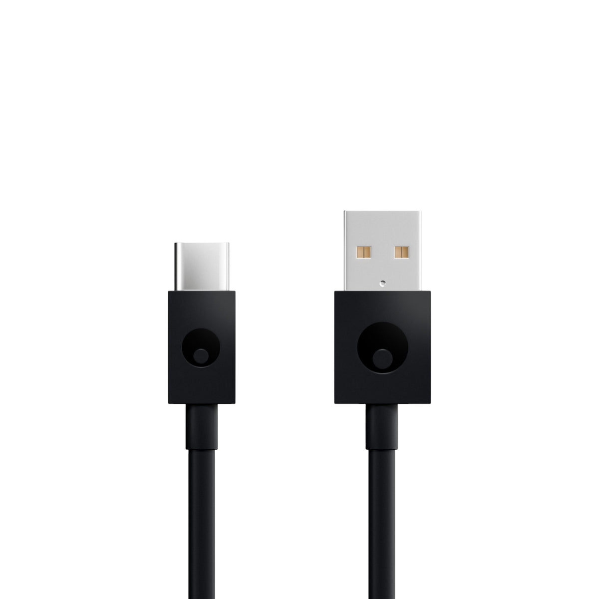 Schwarzes USB-Kabel im Bildsatz der Cambridge Audio Melomania A100 SE mit USB-A- und USB-C-Stecker.