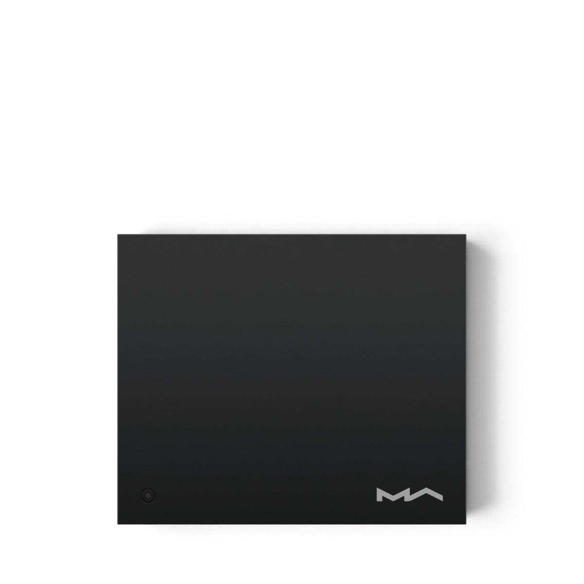 Oberseite des Matrix Audio mini-i Pro 4 in Schwarz mit Matrix-Audio-Logo.