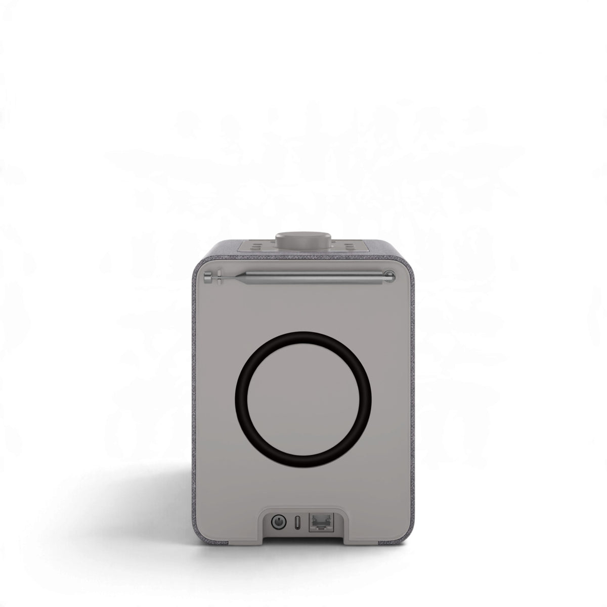 sonoro ATRON All-In-One-Gerät in hellgrau/silber Rückseite oben