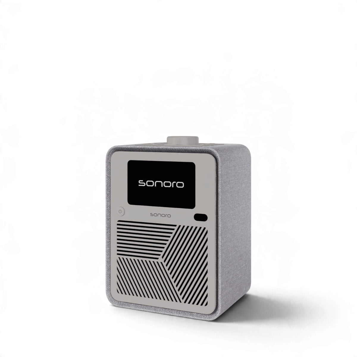 sonoro ATRON All-In-One-Gerät in hellgrau/silber Seitenansicht rechts