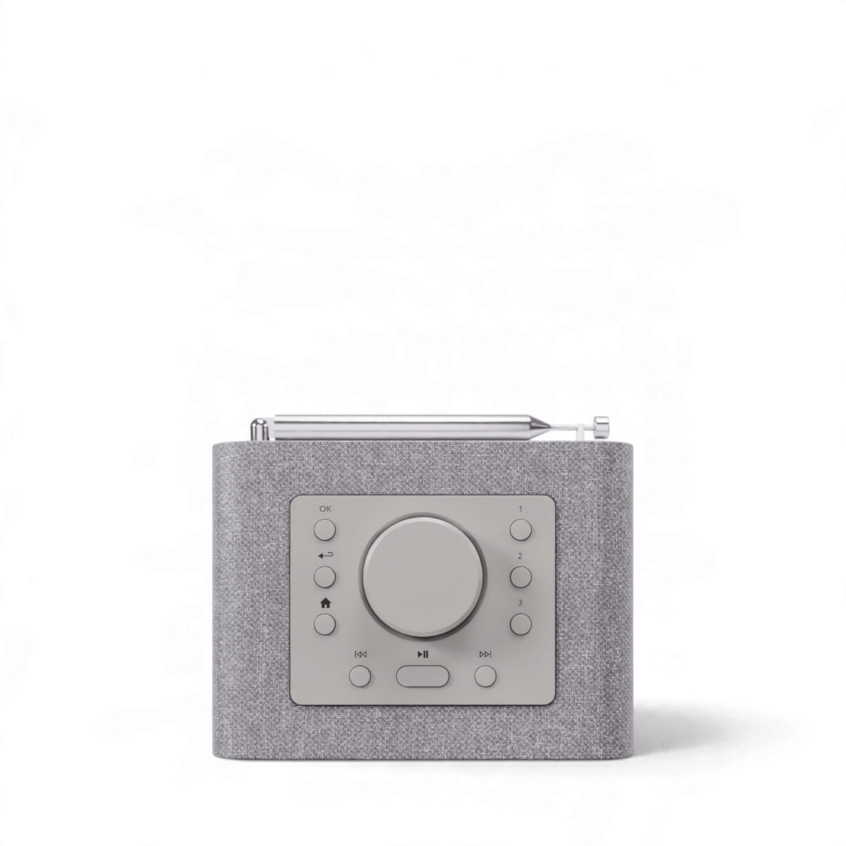 sonoro ATRON All-In-One-Gerät in hellgrau/silber oben Ansicht