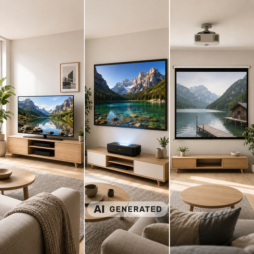 Beamer, Laser-TV oder Fernseher? Der große Vergleich für dein Heimkino