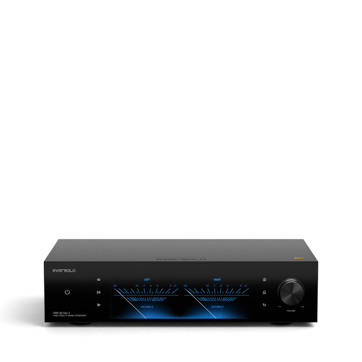 Eversolo DMP-A8 Gen 2 in Schwarz - Frontansicht oben