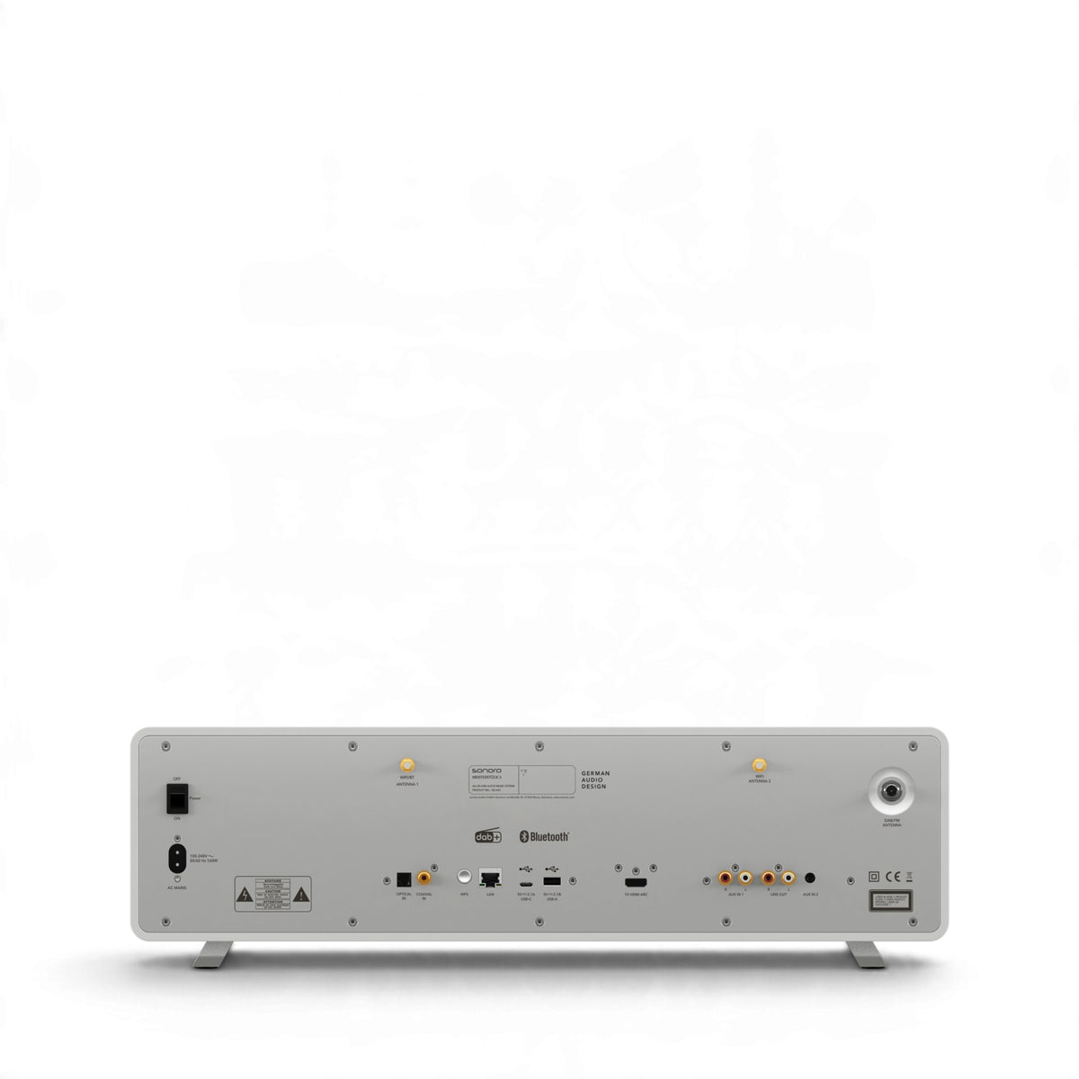 Sonoro Meisterstueck Gen 3 in Weiss Rueckansicht