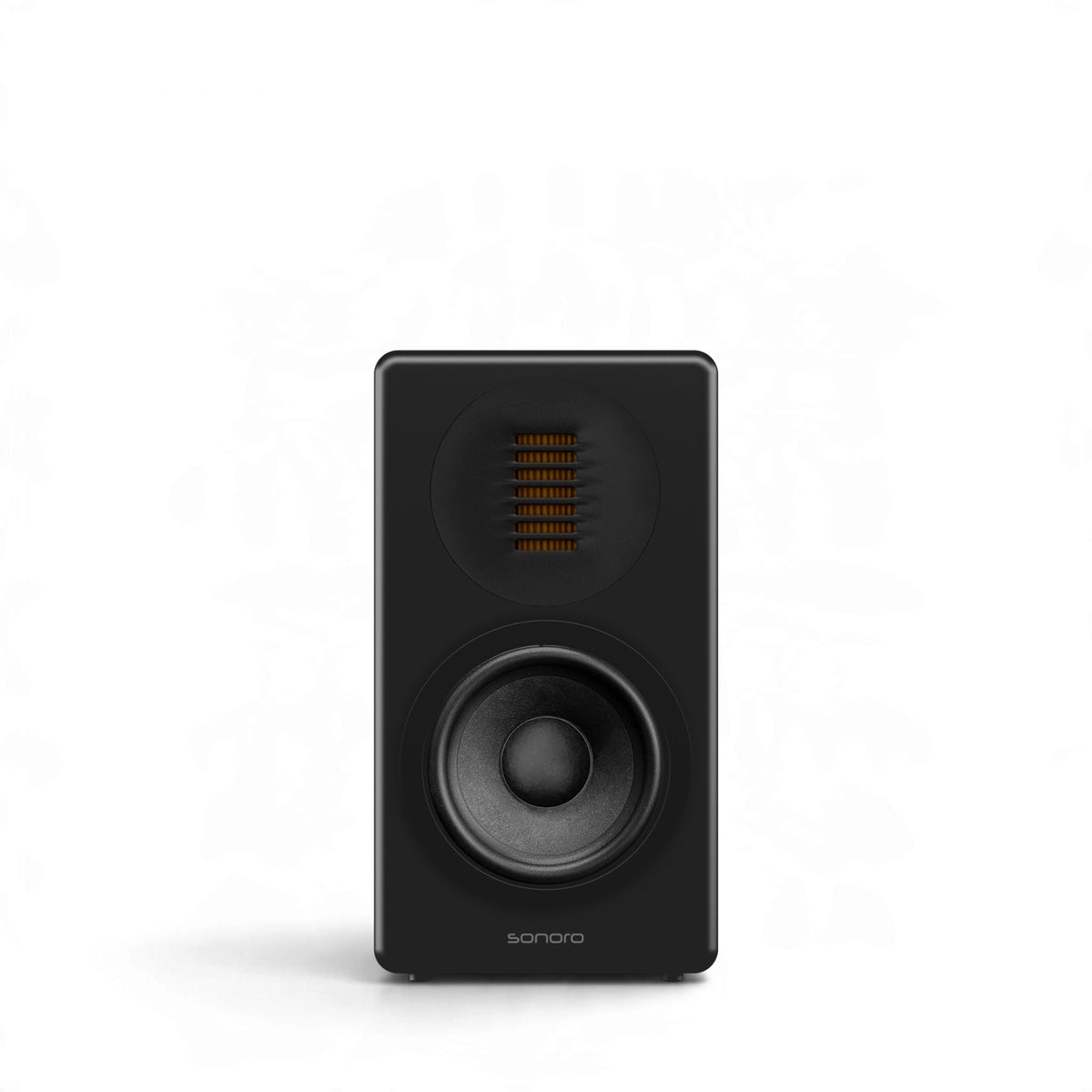 Sonoro Orchestra Slim Signature Frontansicht in Schwarz ohne Abdeckung