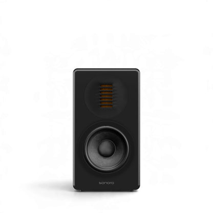 Sonoro Orchestra Slim Signature Frontansicht in Schwarz ohne Abdeckung
