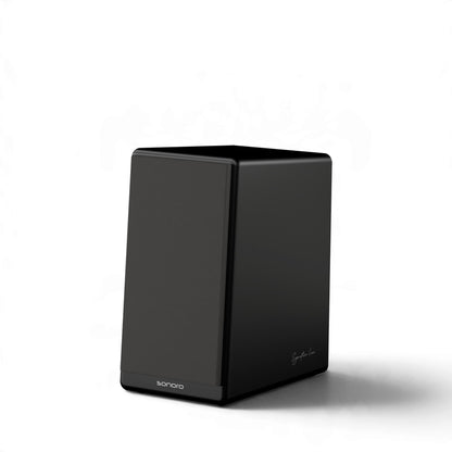 Sonoro Orchestra Slim Signature Seitenansicht stark rechts in Schwarz mit Abdeckung