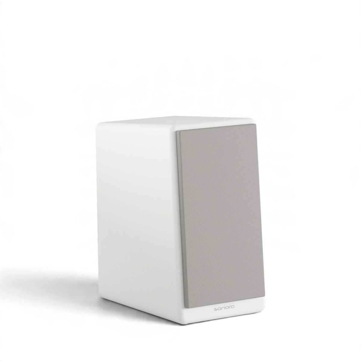 Sonoro Orchestra Slim Signature stark-seitlich-links weiss mit-abdeckung