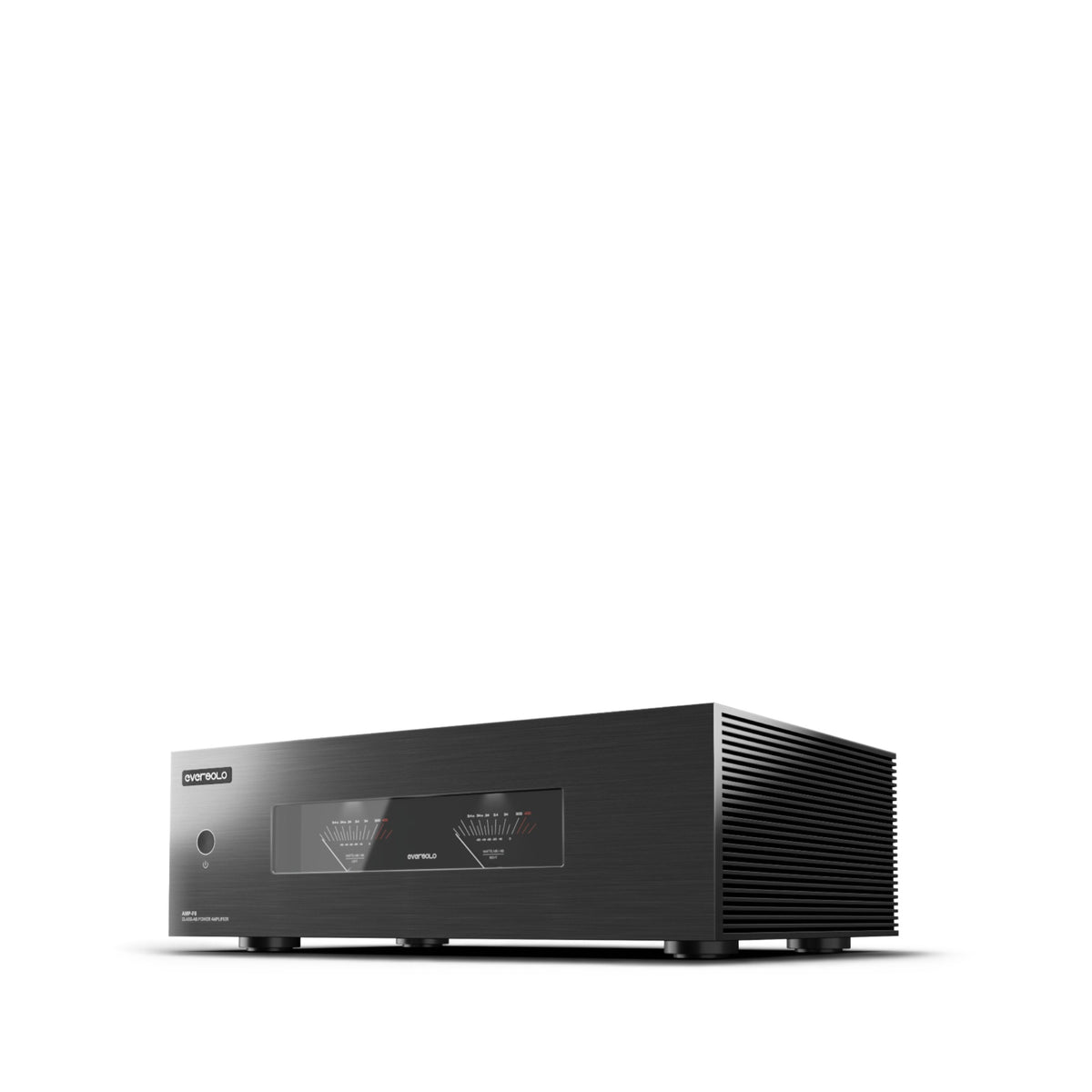 Eversolo AMP-F8 in Schwarz Seitenansicht vorne