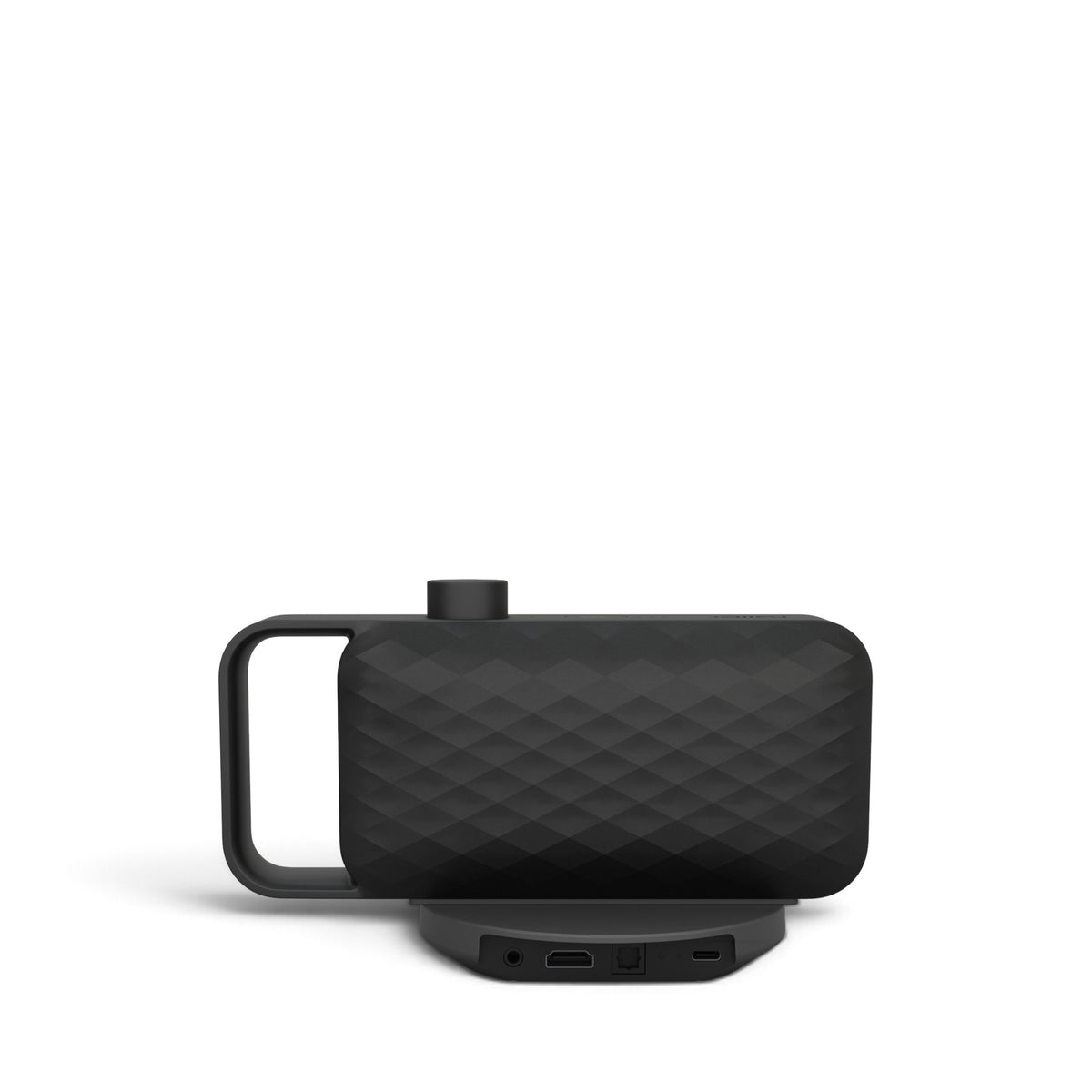 faller audio OSKAR easy in Schwarz hinten  mit Basisstation 