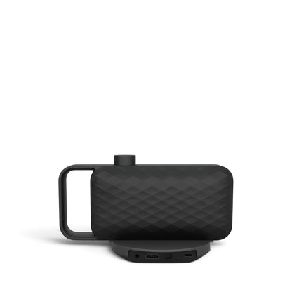 faller audio OSKAR easy in Schwarz hinten  mit Basisstation 