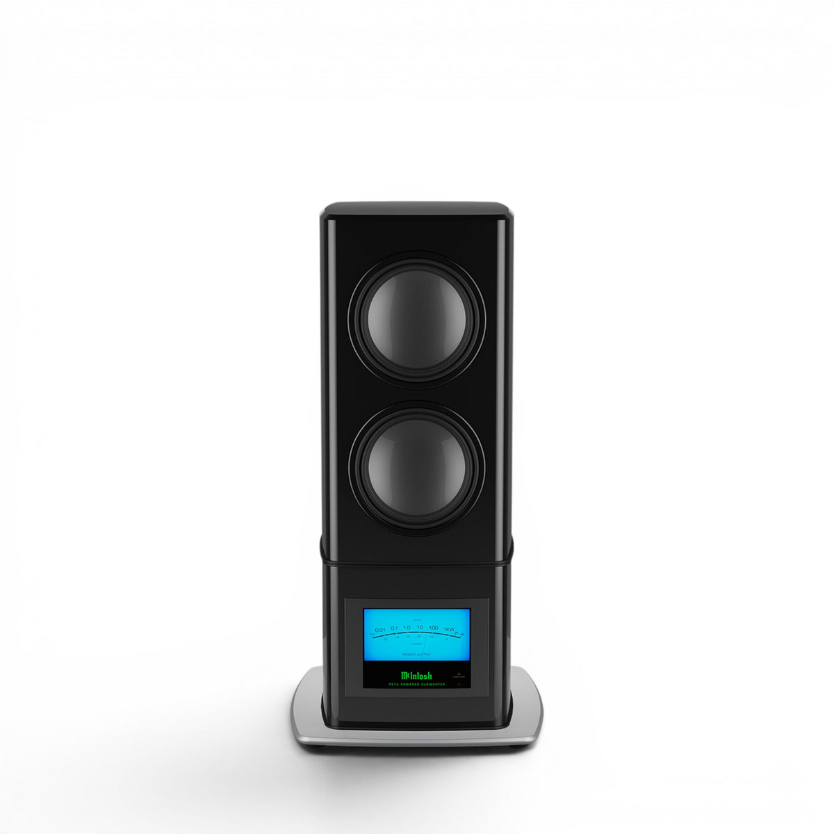McIntosh PS1K Subwoofer in Schwarz/Black Frontansicht