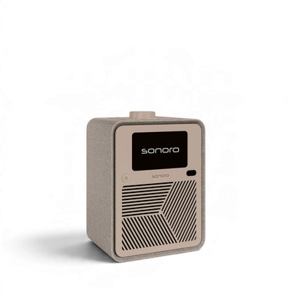 sonoro ATRON All-In-One-Gerät in Sand/Creme Seitenansicht links