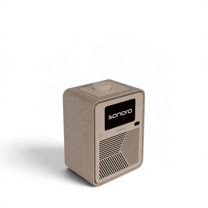 sonoro ATRON All-In-One-Gerät in Sand/Creme Seitenansicht oben links