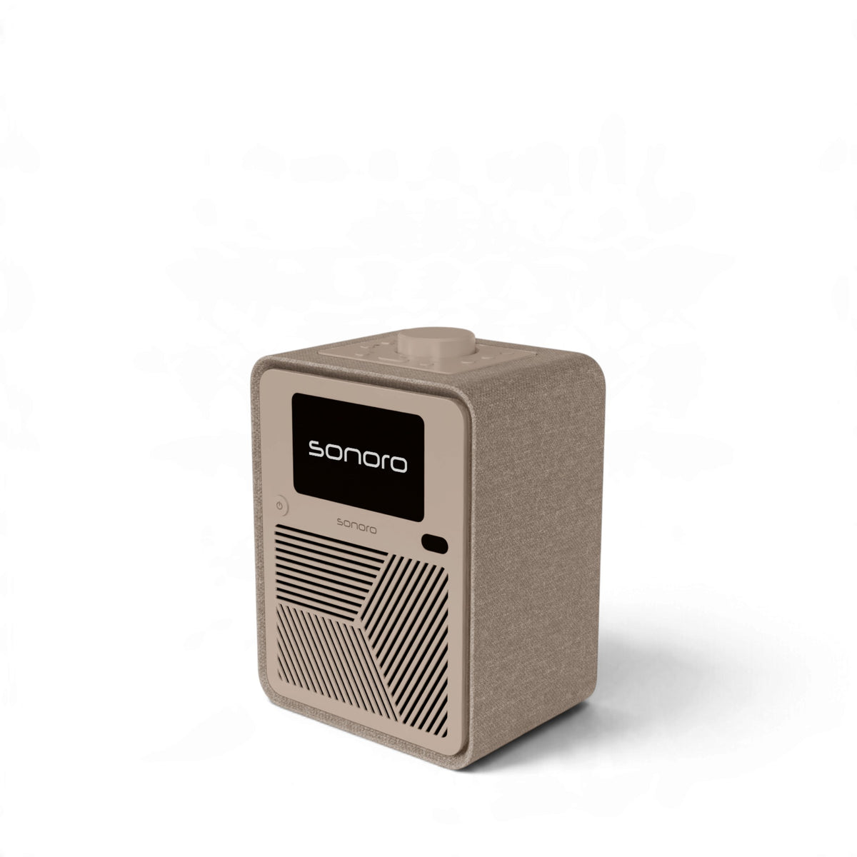 sonoro ATRON All-In-One-Gerät in Sand/Creme Seitenansicht oben rechts