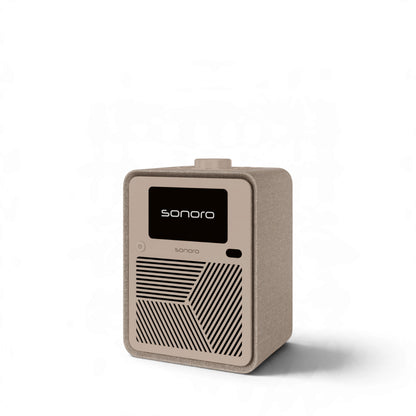sonoro ATRON All-In-One-Gerät in Sand/Creme Seitenansicht rechts