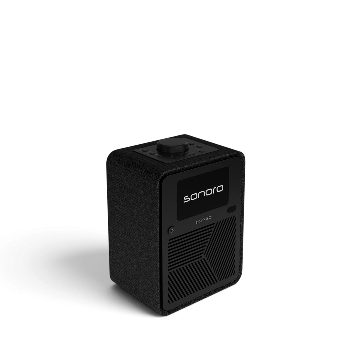 sonoro ATRON All-In-One-Gerät in anthrazit Seitenansicht links oben