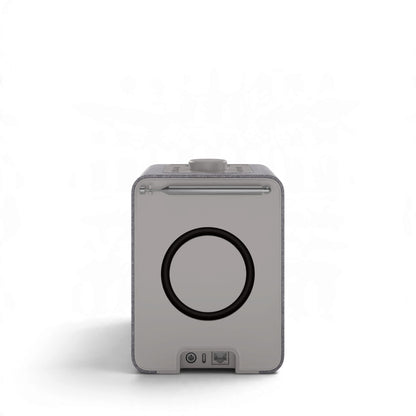 sonoro ATRON All-In-One-Gerät in hellgrau/silber Rückseite oben