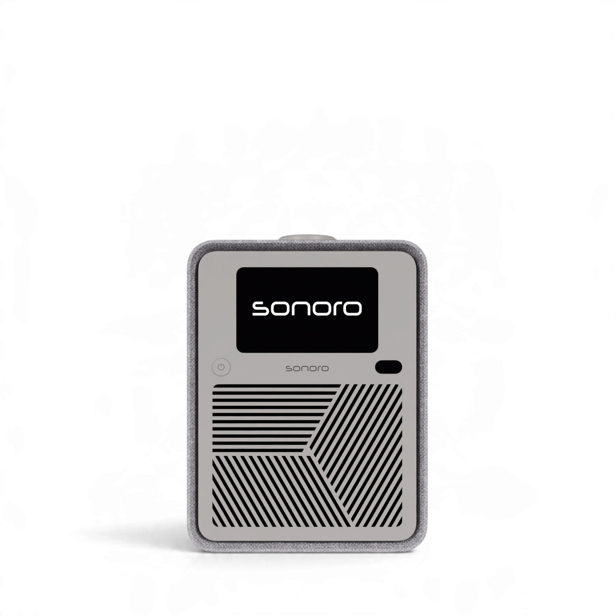 sonoro ATRON All-In-One-Gerät in hellgrau/silber Vorderseite